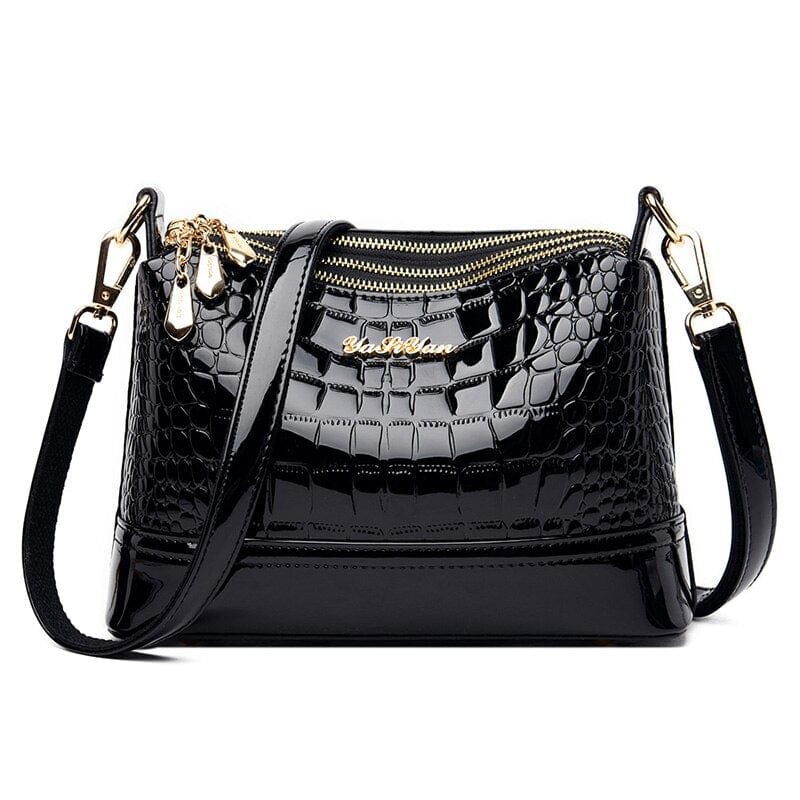 Sac Bandoulière Vernis - Glam'Bags Noir