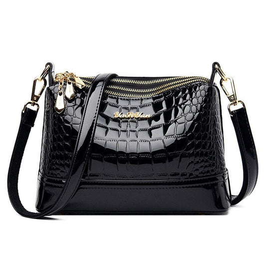 Sac Bandoulière Vernis - Glam'Bags Noir