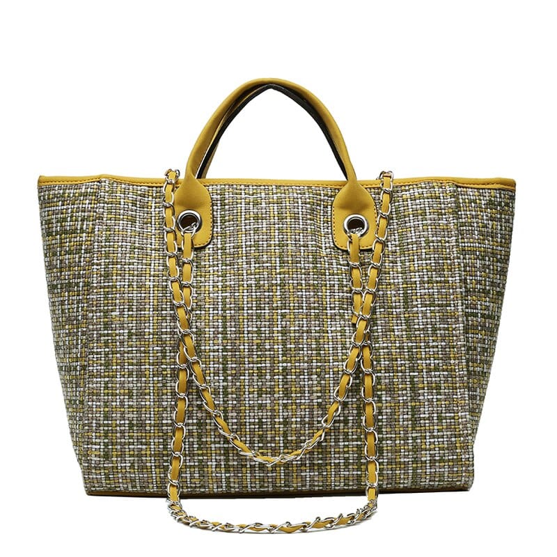 Sac Besace Artisanal Femme - ModeFusion Jaune