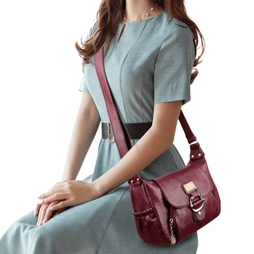 Sac Besace Femme Bordeau - Style Rougegorge Bordeaux / 26x20x9cm