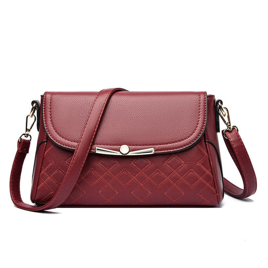 Sac Besace Femme Haut de Gamme - Éléganzia Rouge / 26 x 10 x 16cm