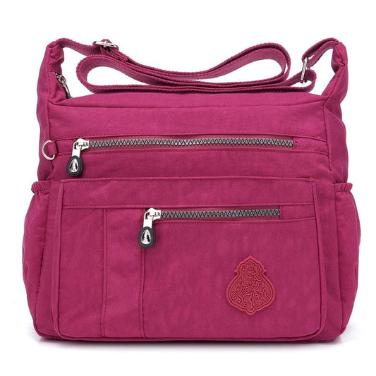 Sac Besace Femme Nylon - StyleFusion Fuschia / 32 x 11 x 24cm