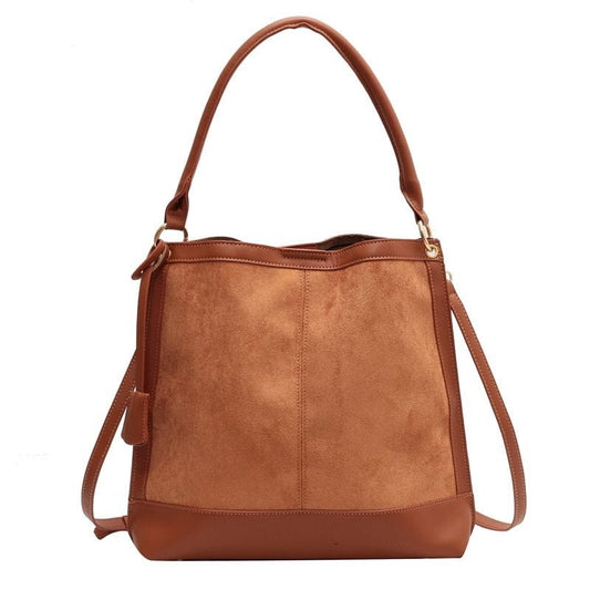 Sac Besace Femme Pour Les Cours - FashionEssence Camel / 31x30x8cm