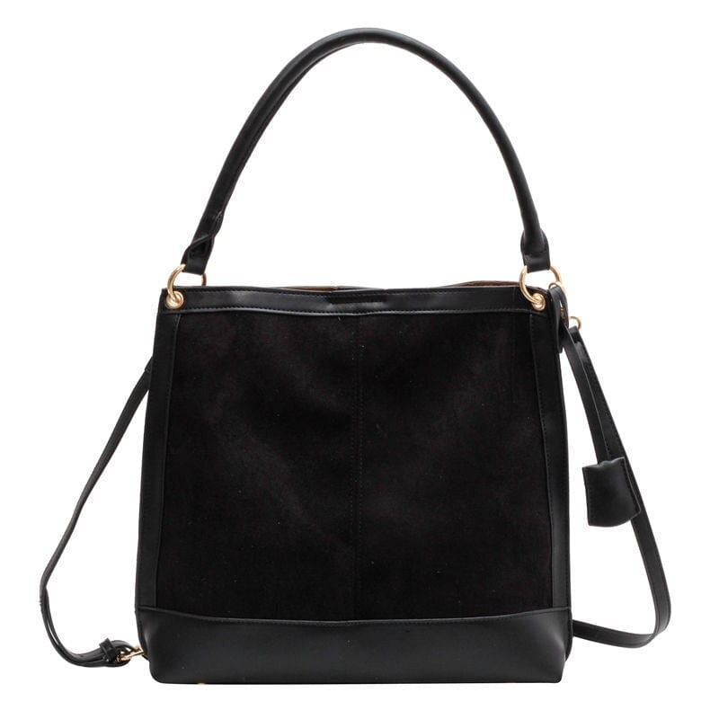 Sac Besace Femme Pour Les Cours - FashionEssence Noir / 31x30x8cm