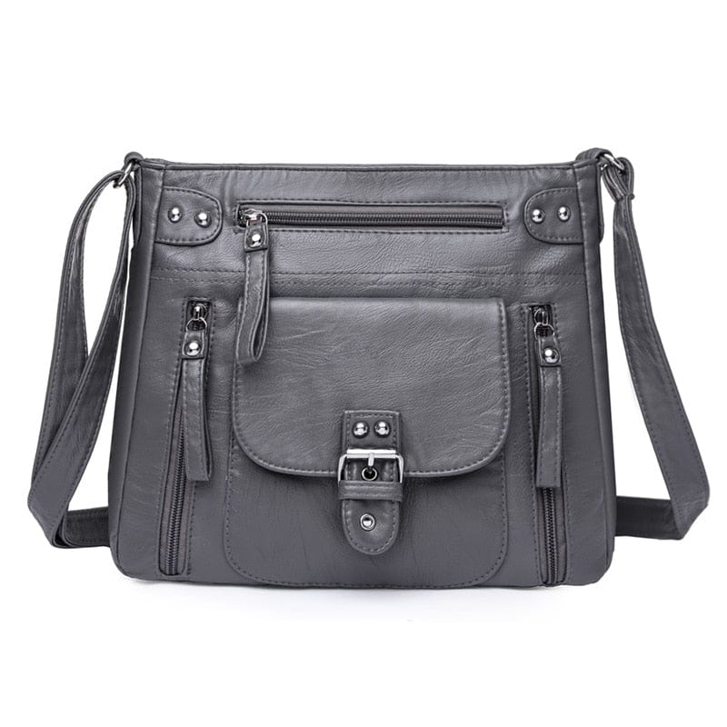 Sac Besace Femme Souple - UrbanChic Gris / 27x10x24 cm