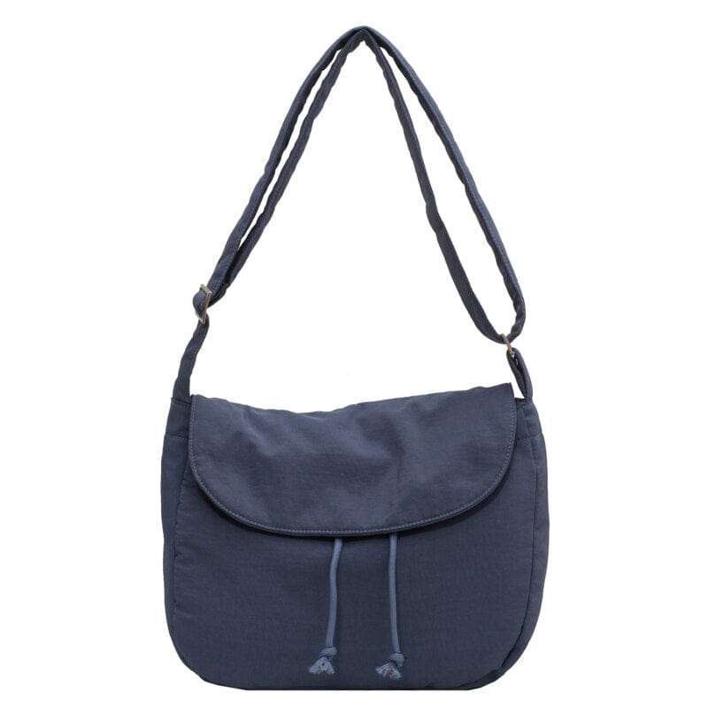 Sac Besace Femme Tissus - SacLady Bleu / 33 × 25 ×11cm