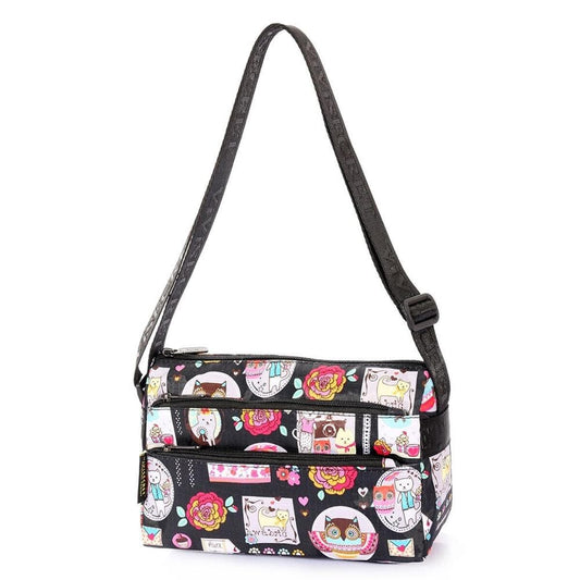 Sac Besace Femme Toile Imprimee - StyleTrend 8 / 25cm x 15cm x 9cm