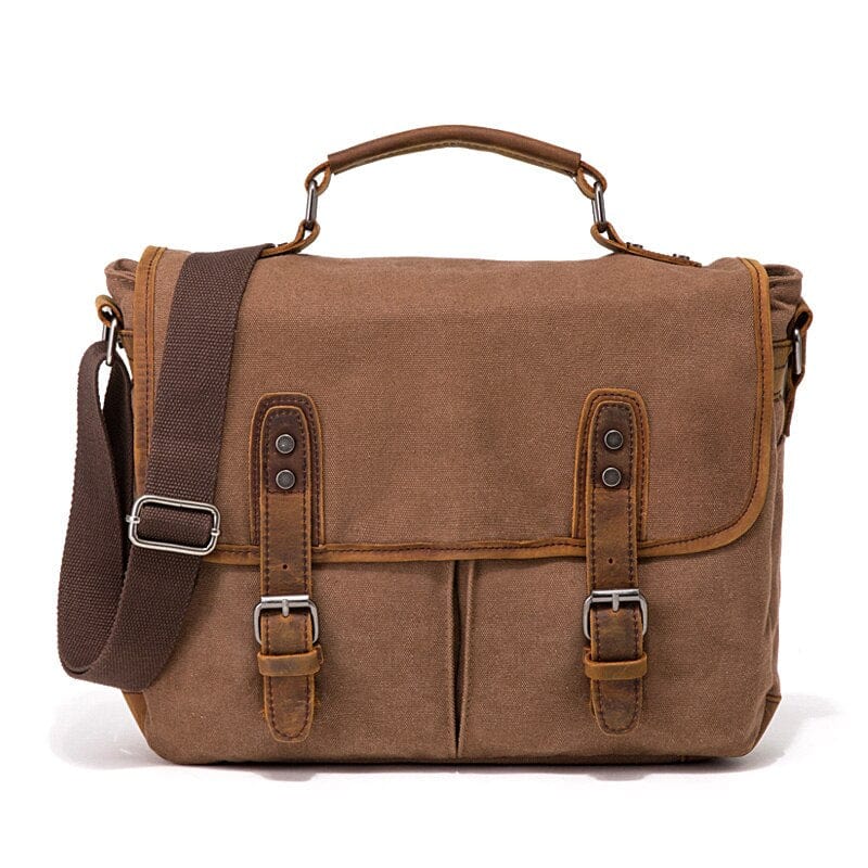 Sac Besace Femme Vintage - ModeRétro Marron / 39x12x32cm