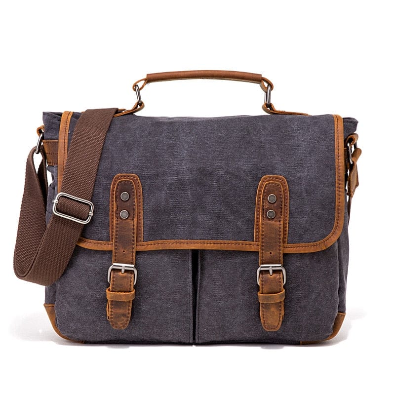 Sac Besace Femme Vintage - ModeRétro Noir / 39x12x32cm