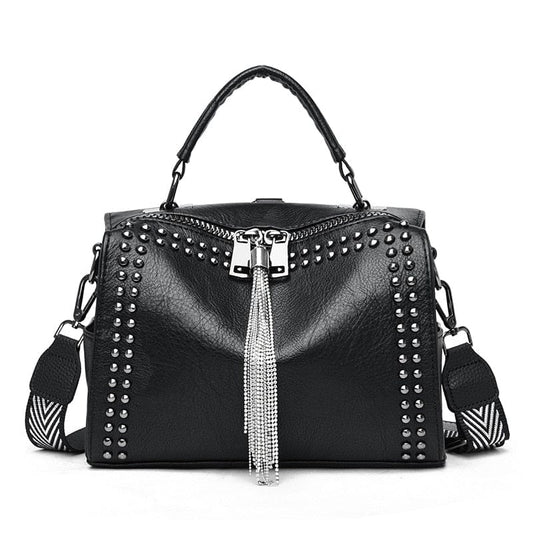 Sac Besace Noir Pour Femme - NoirÉlégance 4 / 25x12x18cm