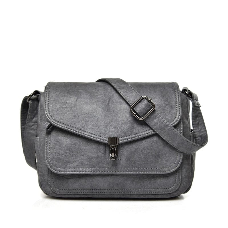 Sac Besace Vintage Femme - RetroChic Gris