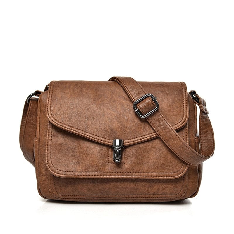 Sac Besace Vintage Femme - RetroChic Marron