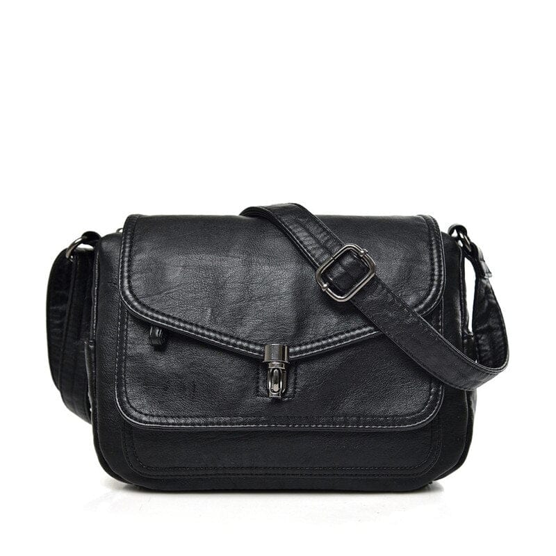 Sac Besace Vintage Femme - RetroChic Noir