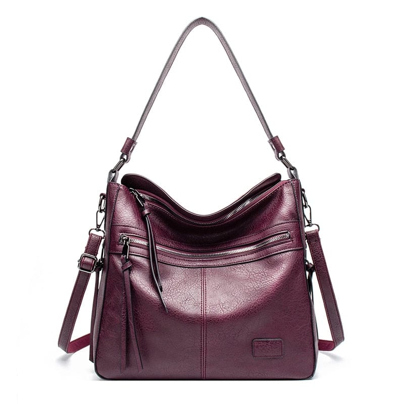 Sac Besace Voyage Femme - TravelChic Bordeaux / 31 x 29 x 13cm