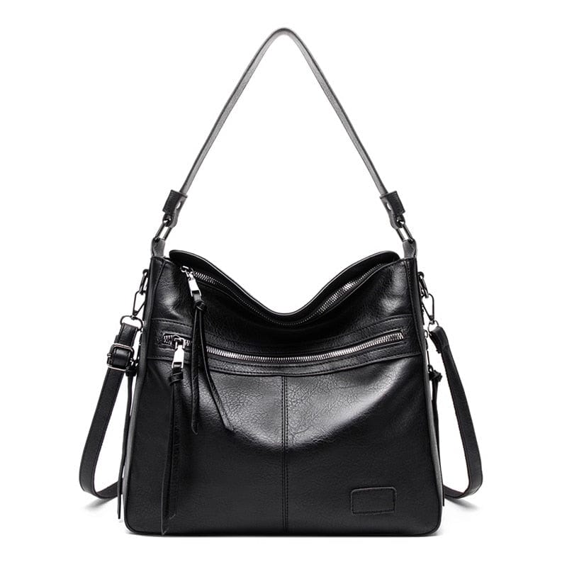 Sac Besace Voyage Femme - TravelChic Noir / 31 x 29 x 13cm