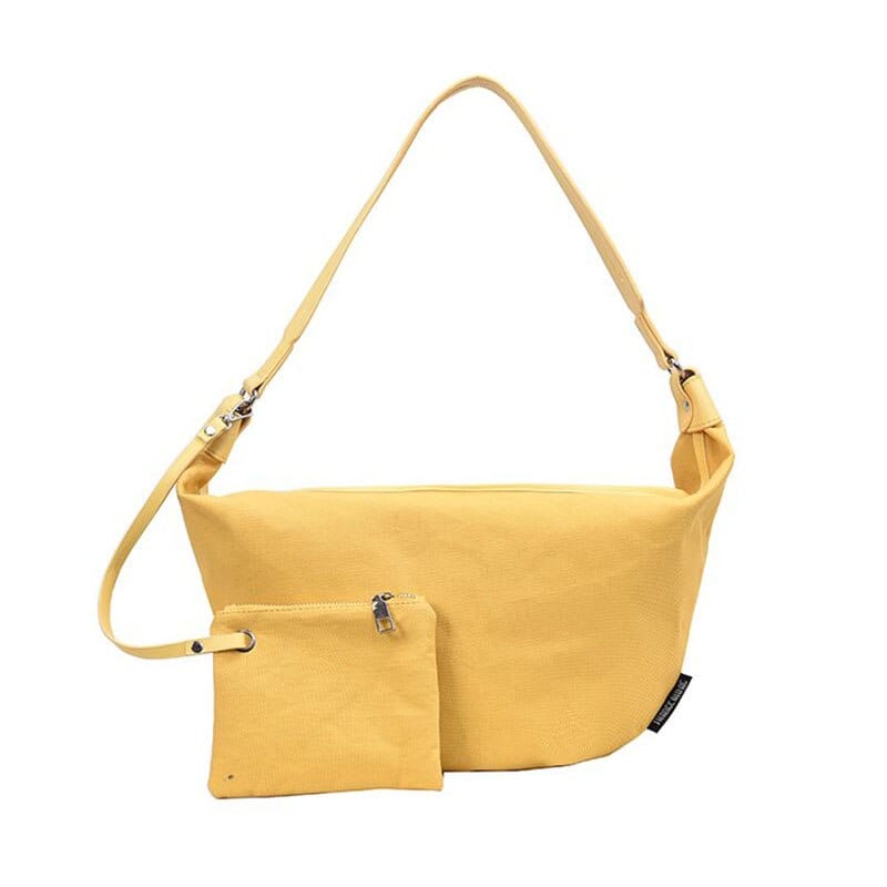 Sac de Cours Besace Femme - Fashionista Satchel Jaune / 56cm x 32cm x 1cm