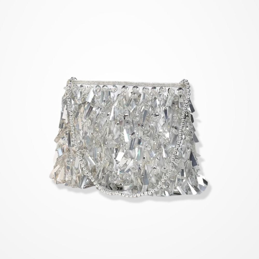 Sac Pochette Argenté Mariage  Argent