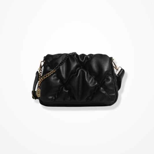 Sac Pochette Bandoulière Cuir Femme  Noir