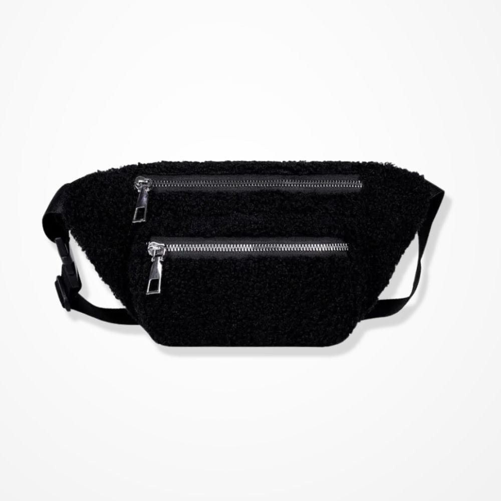 Sac Pochette Bandoulière Velours  Noir