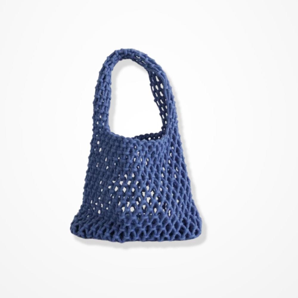 Sac Pochette Crochet  Bleu