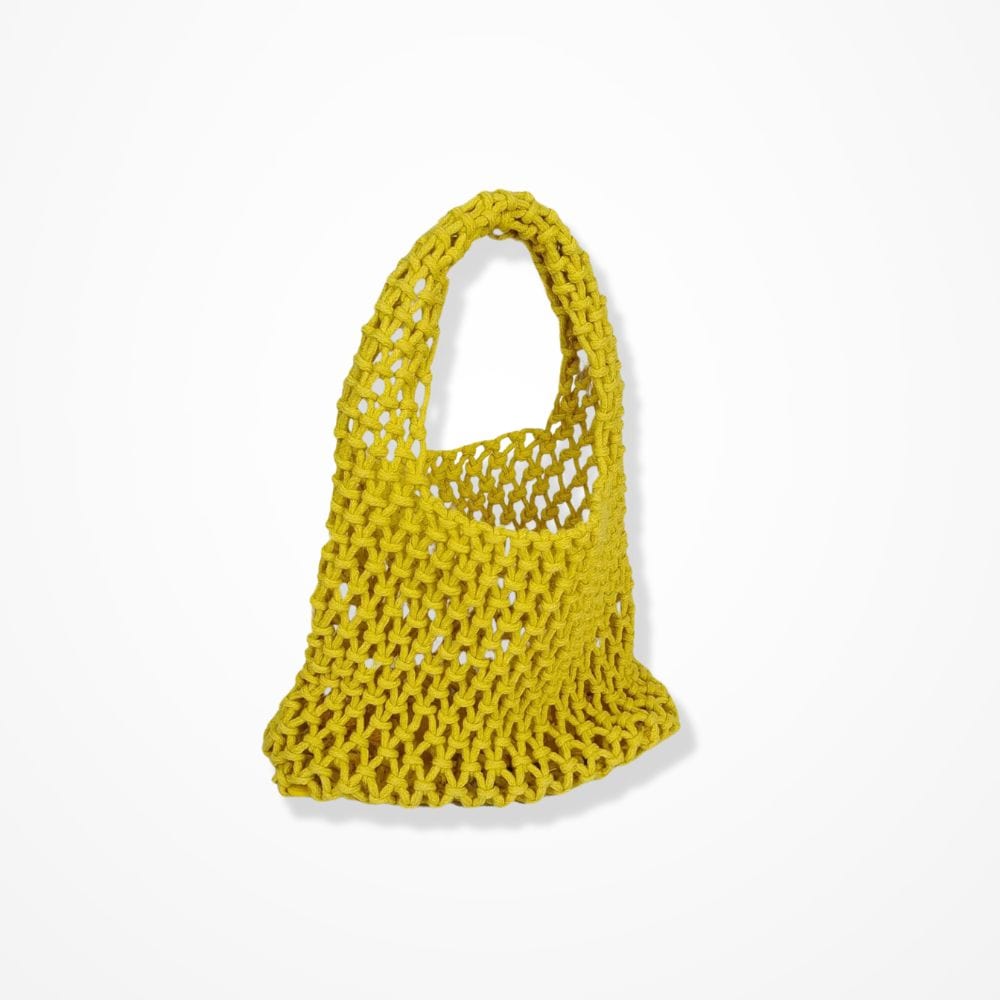 Sac Pochette Crochet  Jaune