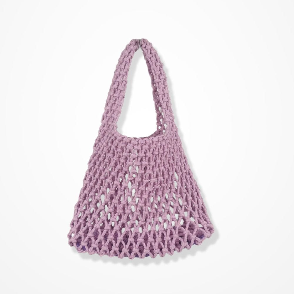 Sac Pochette Crochet  Mauve