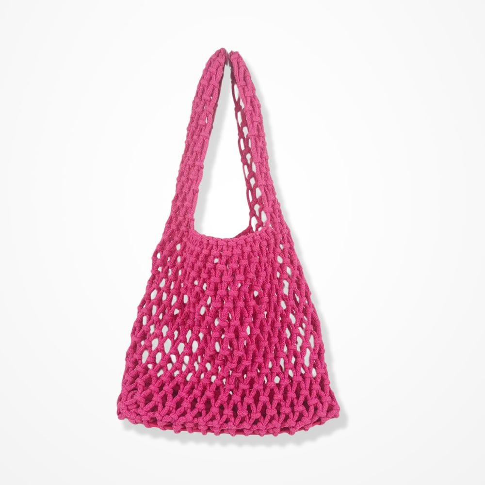 Sac Pochette Crochet  Rose