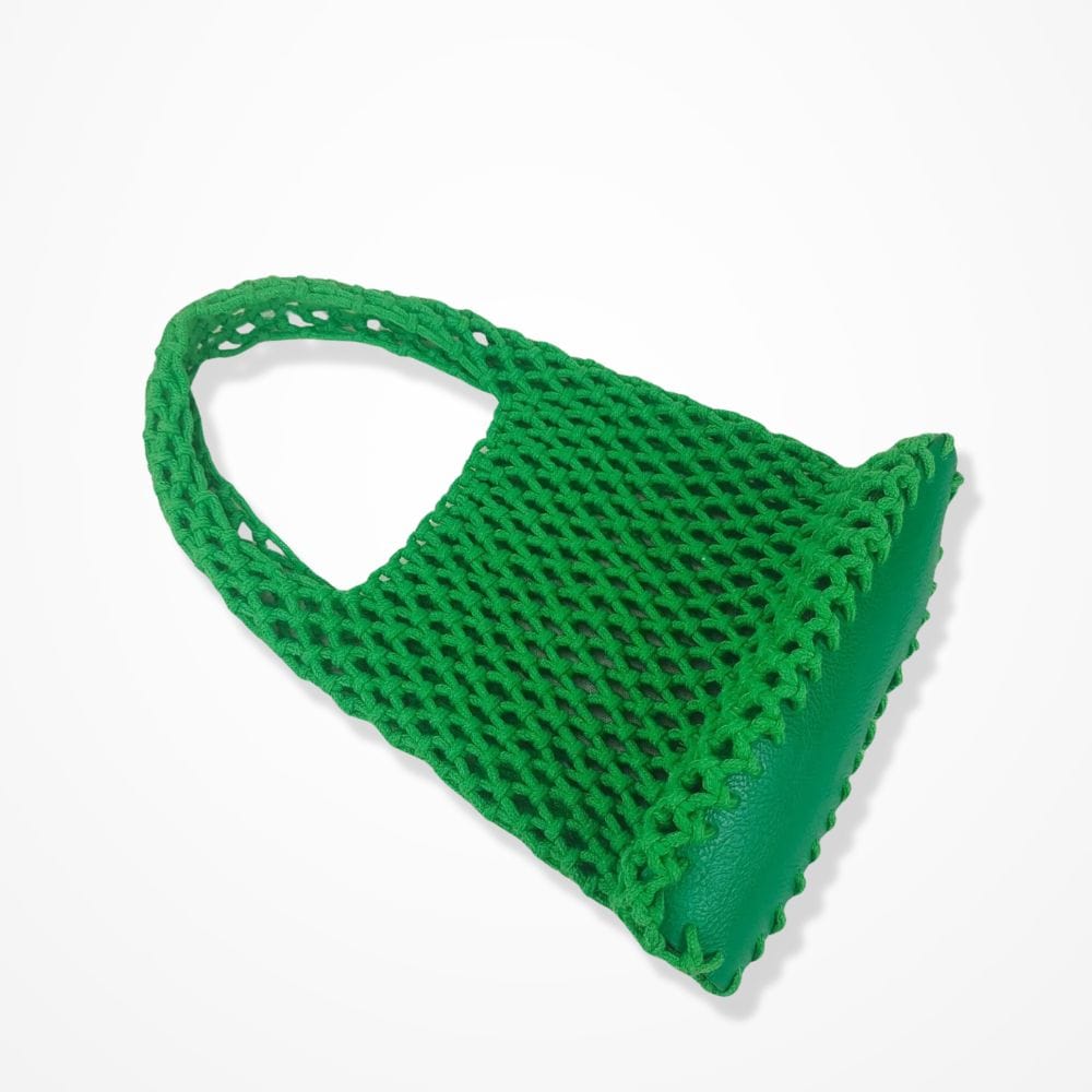 Sac Pochette Crochet  Vert