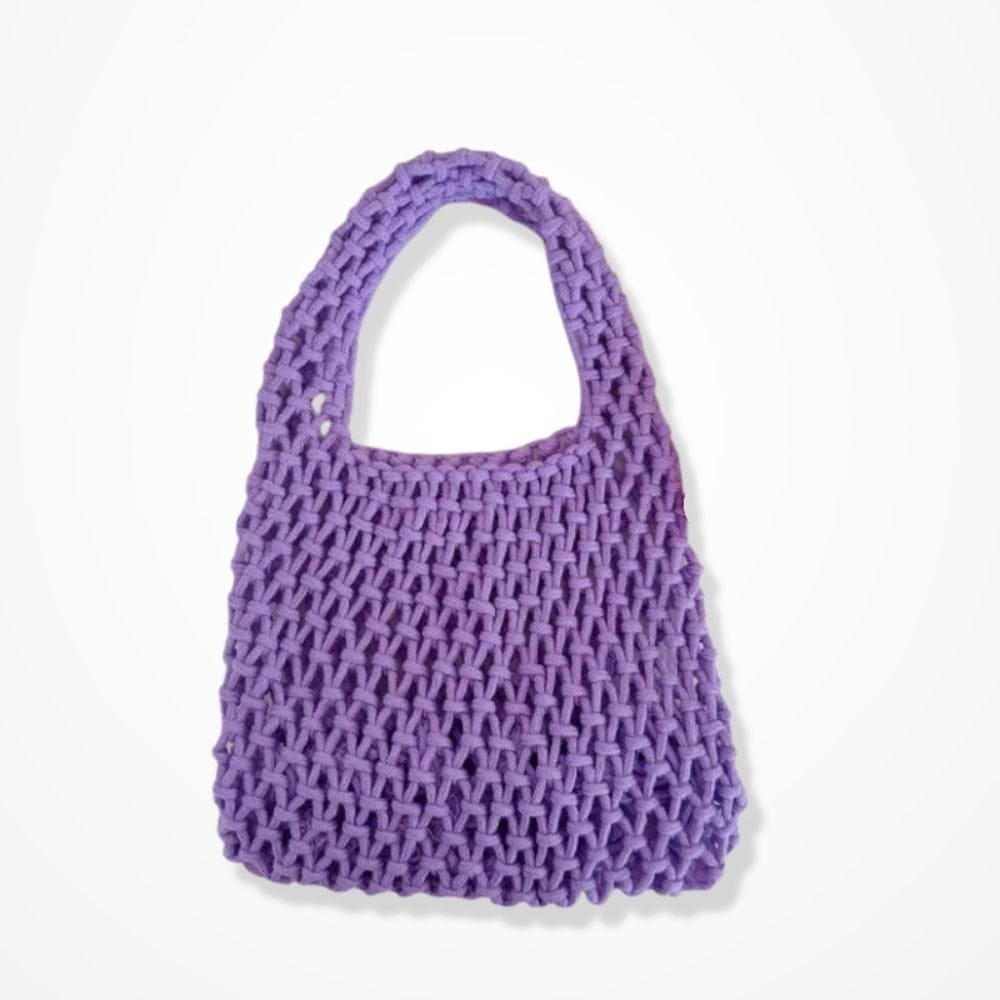 Sac Pochette Crochet  Violet