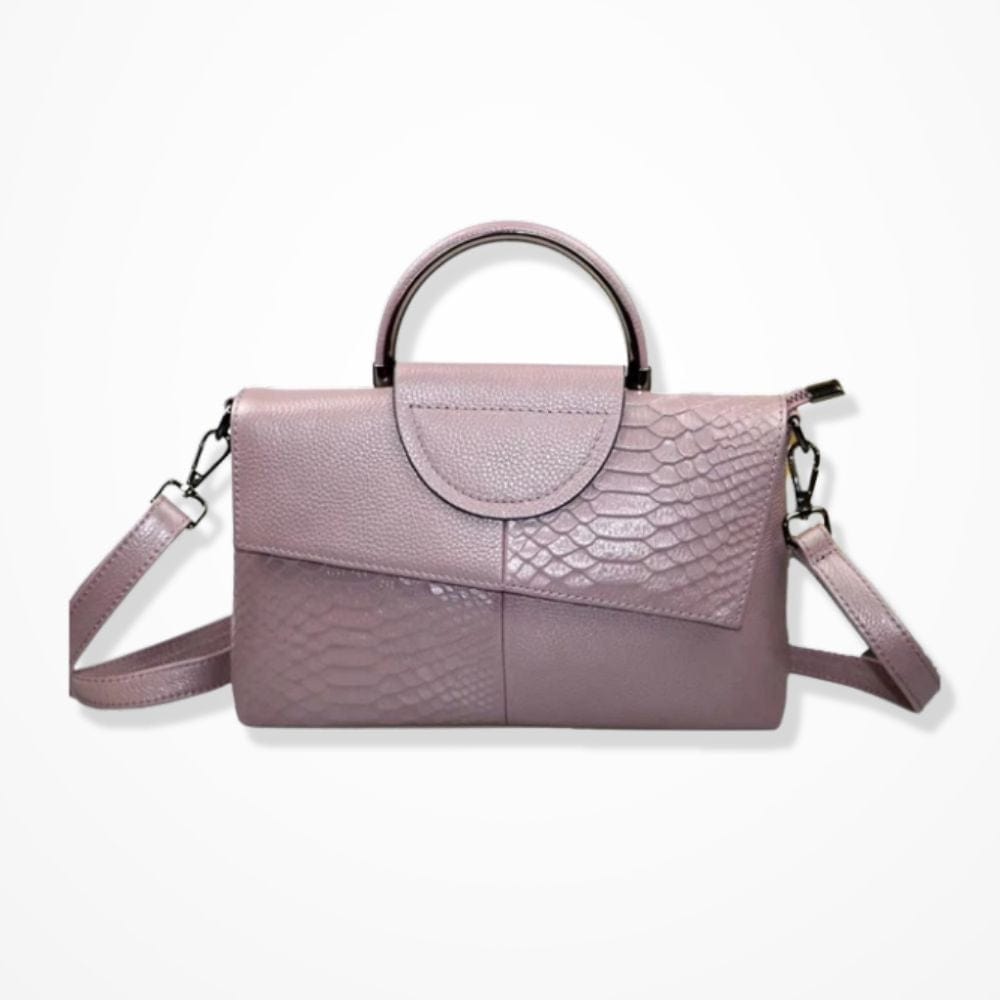 Sac Pochette Cuir Bandoulière  Mauve