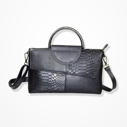 Sac Pochette Cuir Bandoulière  Noir