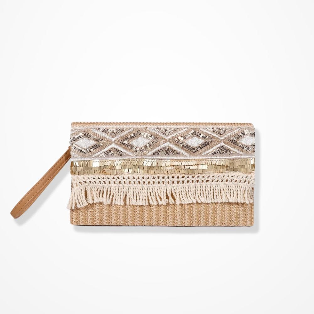 Sac Pochette En Paille 