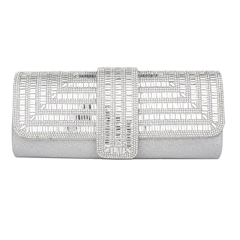 Sac Pochette Femme Brillant - GlamPoch Argent