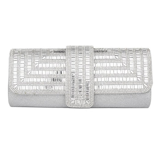 Sac Pochette Femme Brillant - GlamPoch Argent