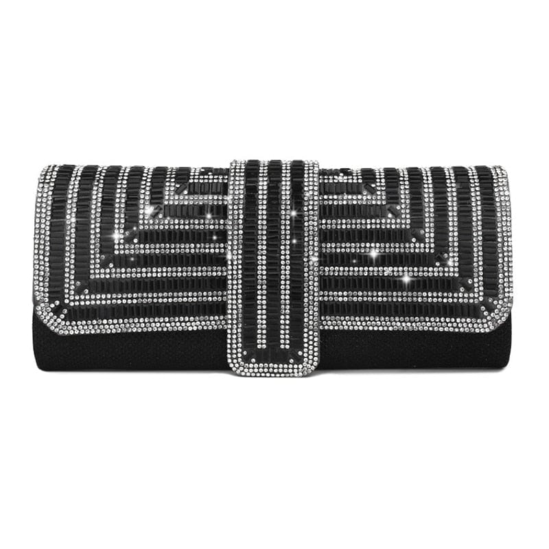 Sac Pochette Femme Brillant - GlamPoch Noir