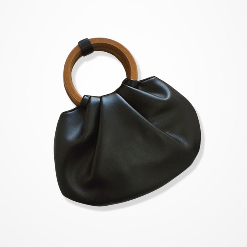 Sac Pochette Femme Cuir  Noir