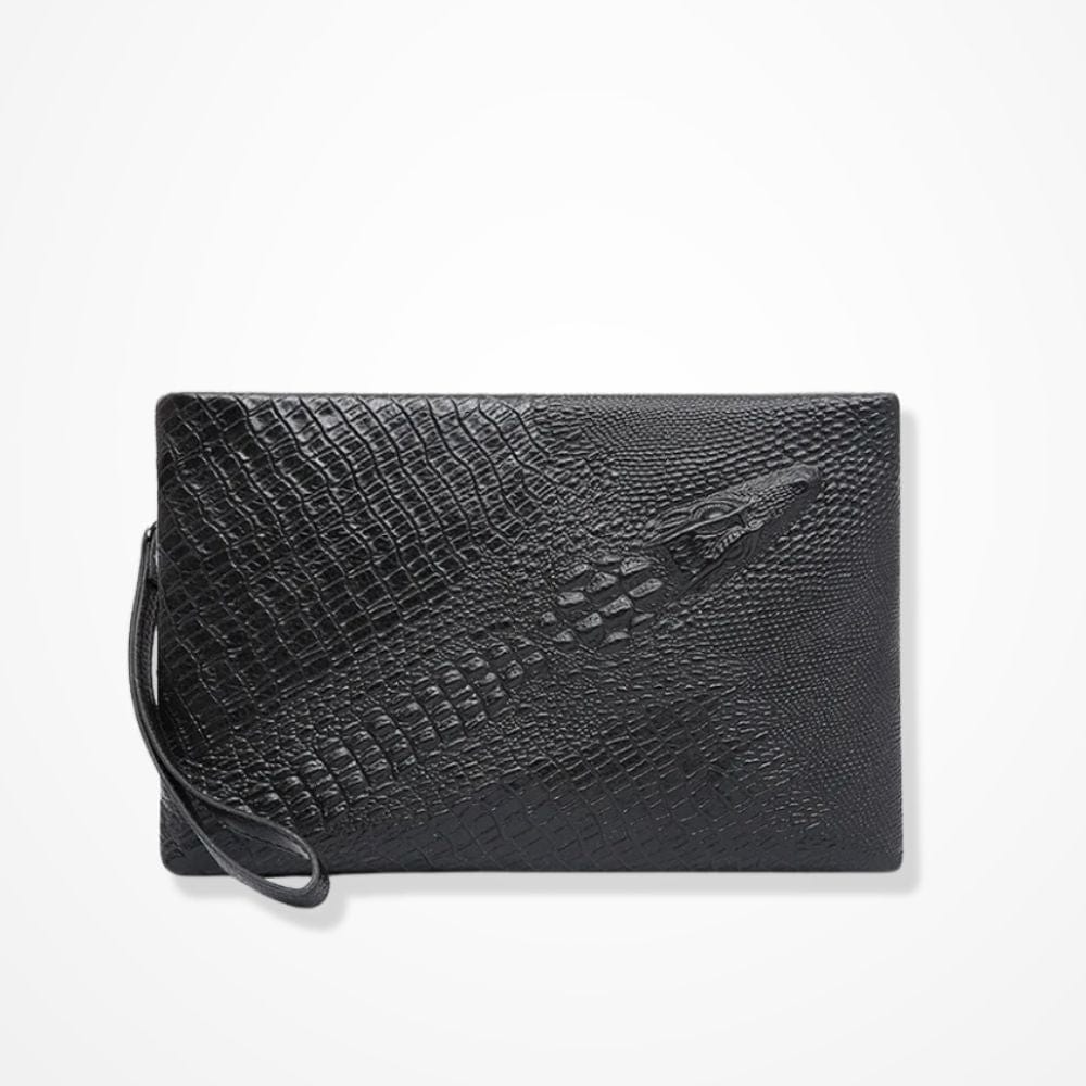 Sac Pochette Homme Cuir Noir 