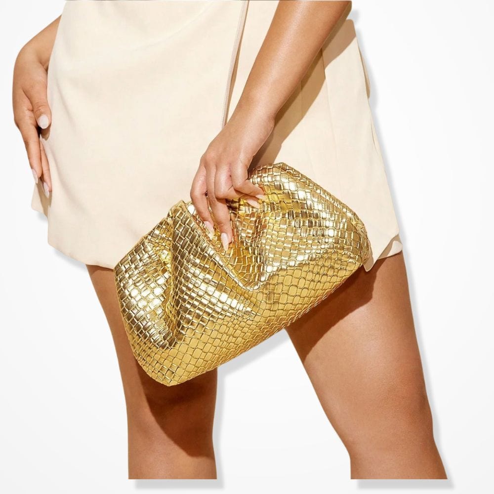 Sac Pochette Or 