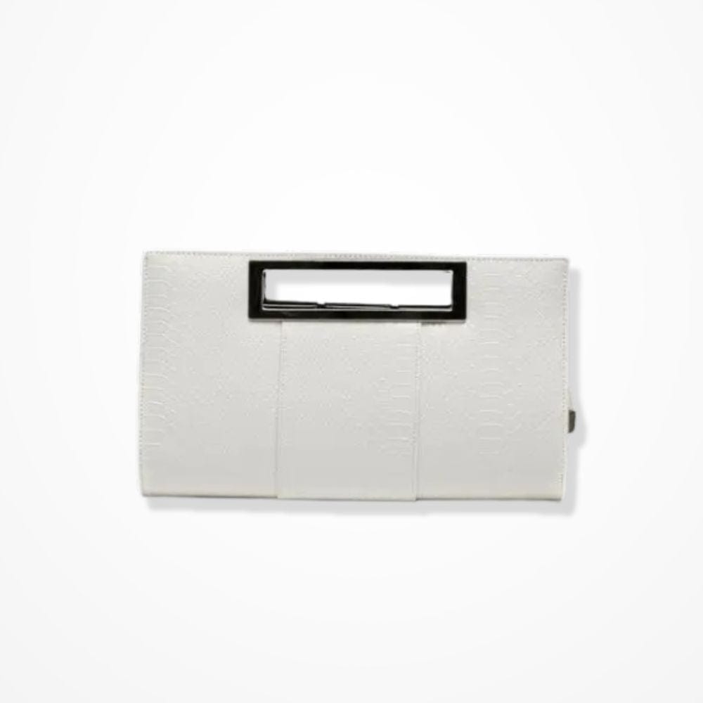 Sac Pochette Serpent  Blanc