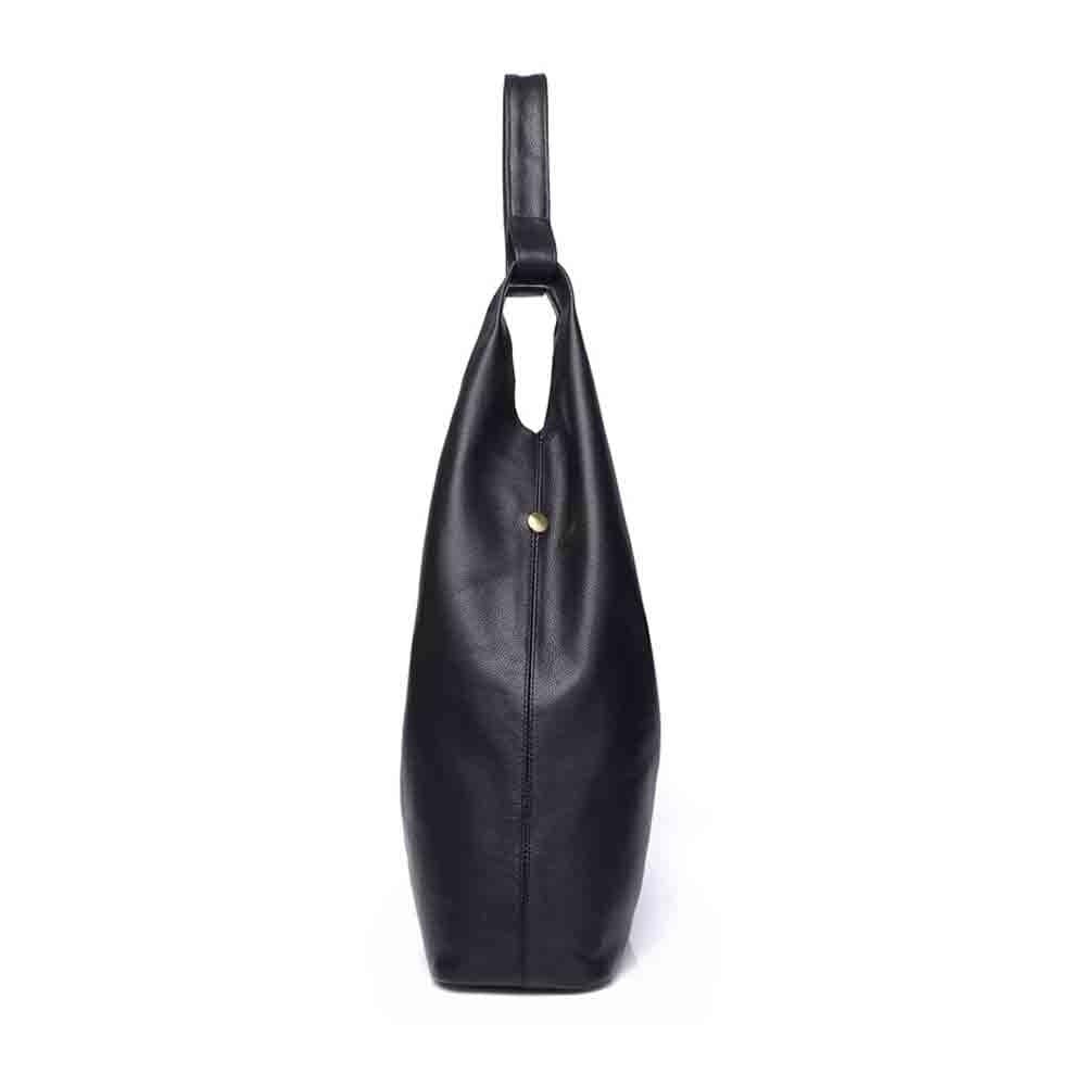 Sacs à Main en Cuir Noir Femme - NoirLuxe Noir / 35x12x33cm