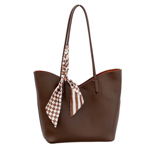 Sacs à Main pour Femme - ÉléganceFéminine Cacao / 25 cm