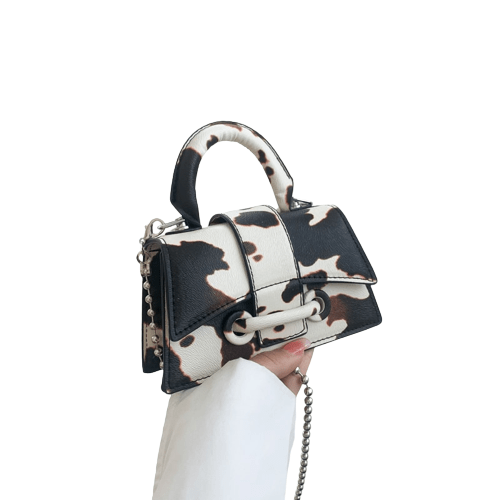 Sacs à Main Pour Femme Pas Cher - GlamPurse Noir et blanc / 16x9.5x6cm