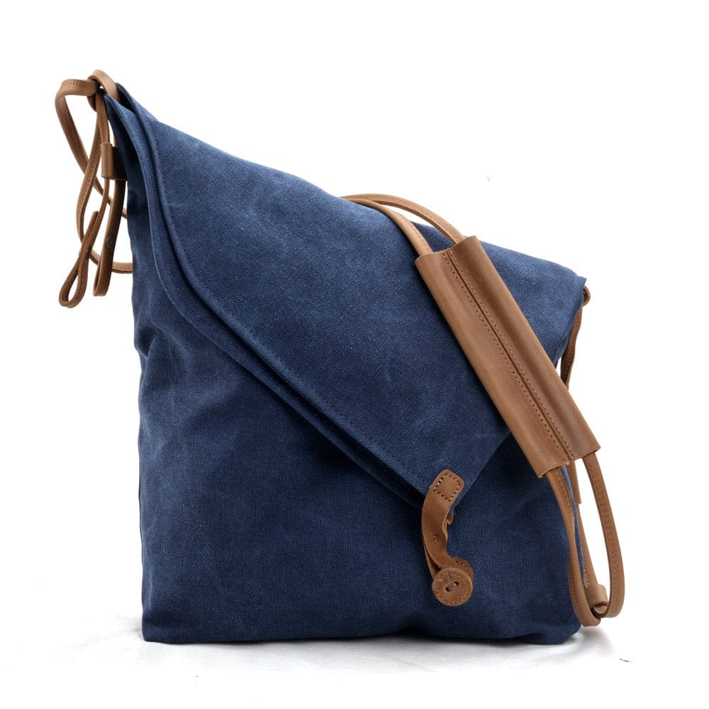 Sacs Femme Besace Toile - ChicToile Bleu marine